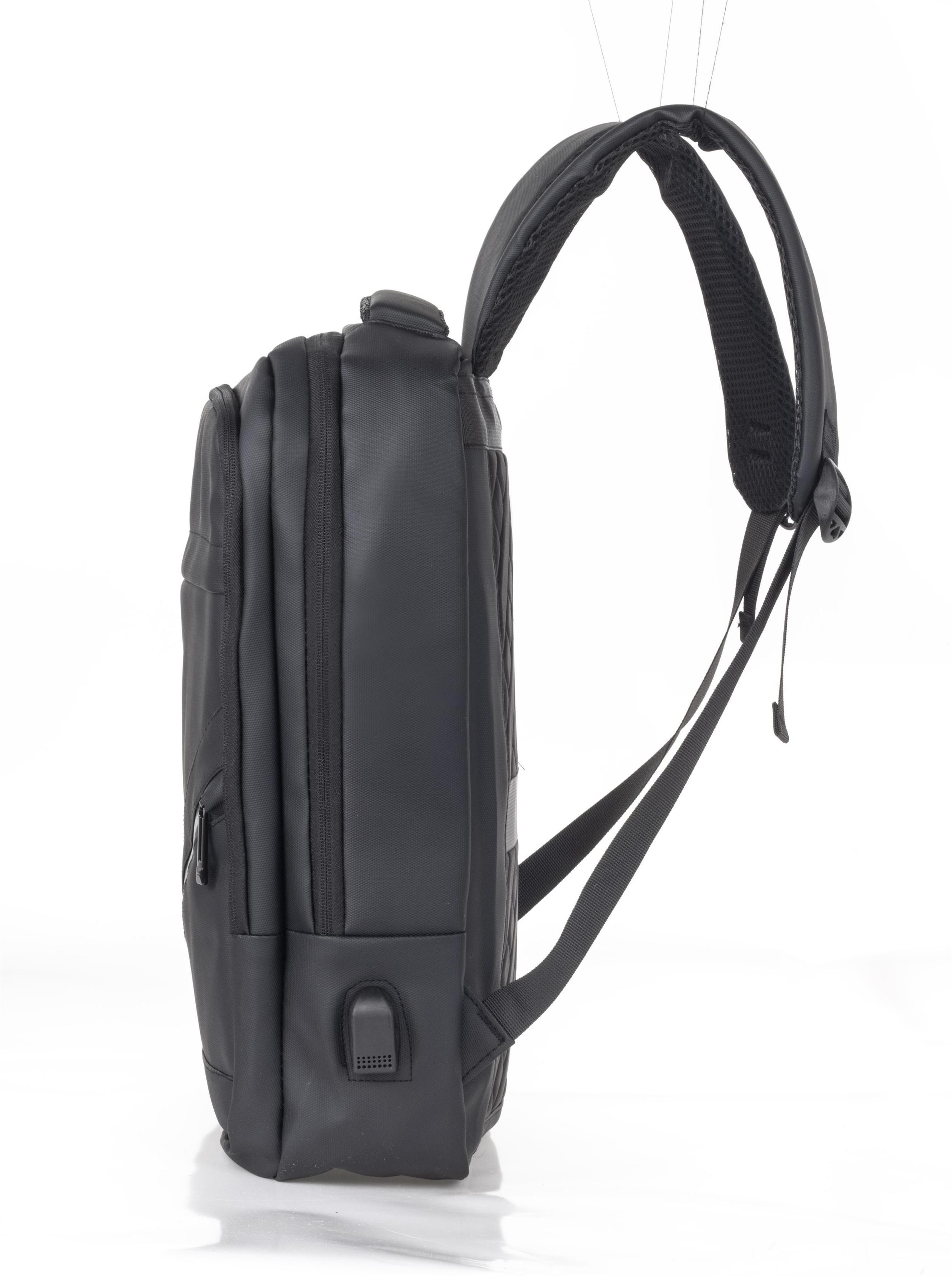 15.6 protective wholesale type c usb backpack office computer bag anti theft travel laptop backpack with charging port