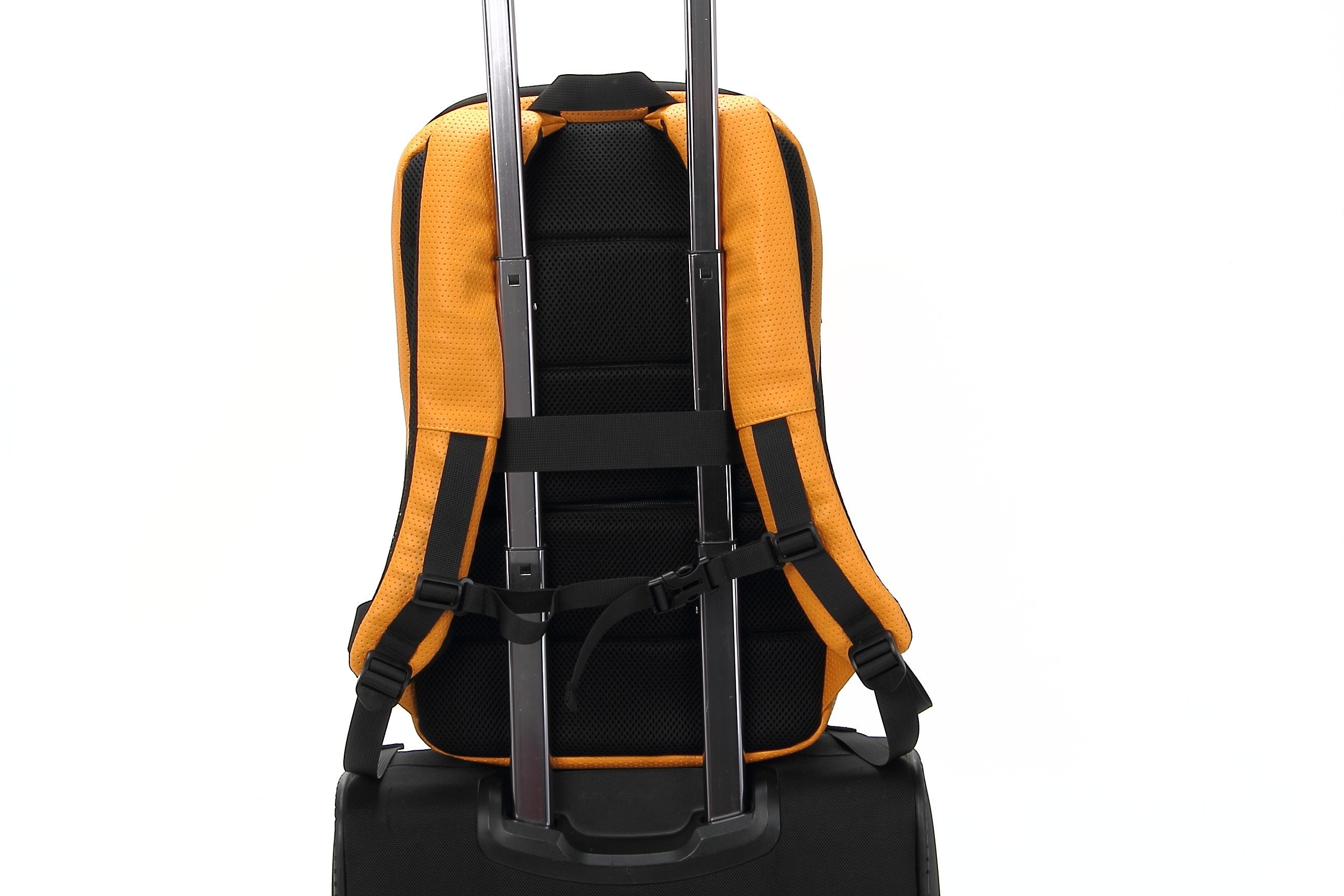 New Men's Casual Outdoor Orange Travel Uhmwpe Youth Backpacks Large Capacity Business Computer Backpack