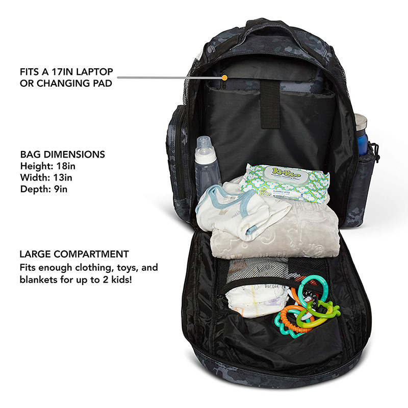 Disposable Outdoor Waterproof Baby Diaper Bag Backpack Mommy Travel Set Nappy Changing Station Diaper Backpack