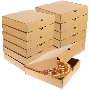 High Quality Custom Logo Paper Pizza Box Custom Printed Corrugated Pizza Box With Colorful Printing China Factory