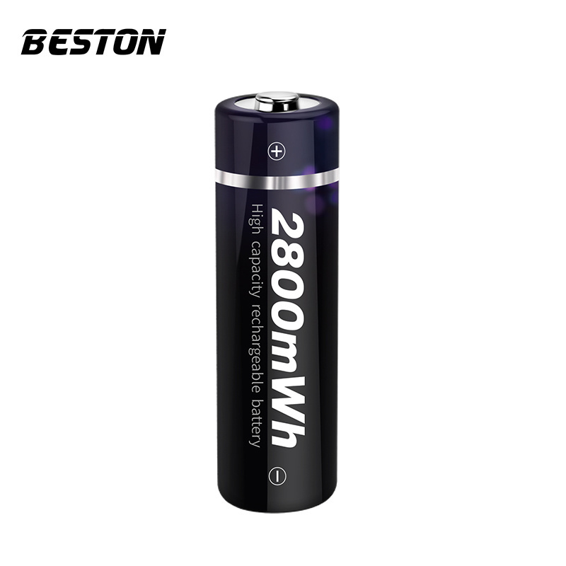 BESTON  1.5v li-ion lithium AA 2800mWh rechargeable battery for MP3/Camera/microphone