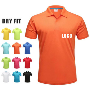 Custom Golf Polo Shirt Dry Fit 100% Polyester T Shirt Sublimation Blank Polo Tshirt T-shirt Plus Size Men's Polo Shirts For Men