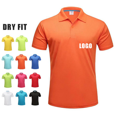 Custom Golf Polo Shirt Dry Fit 100% Polyester T Shirt Sublimation Blank Polo Tshirt T-shirt Plus Size Men's Polo Shirts For Men