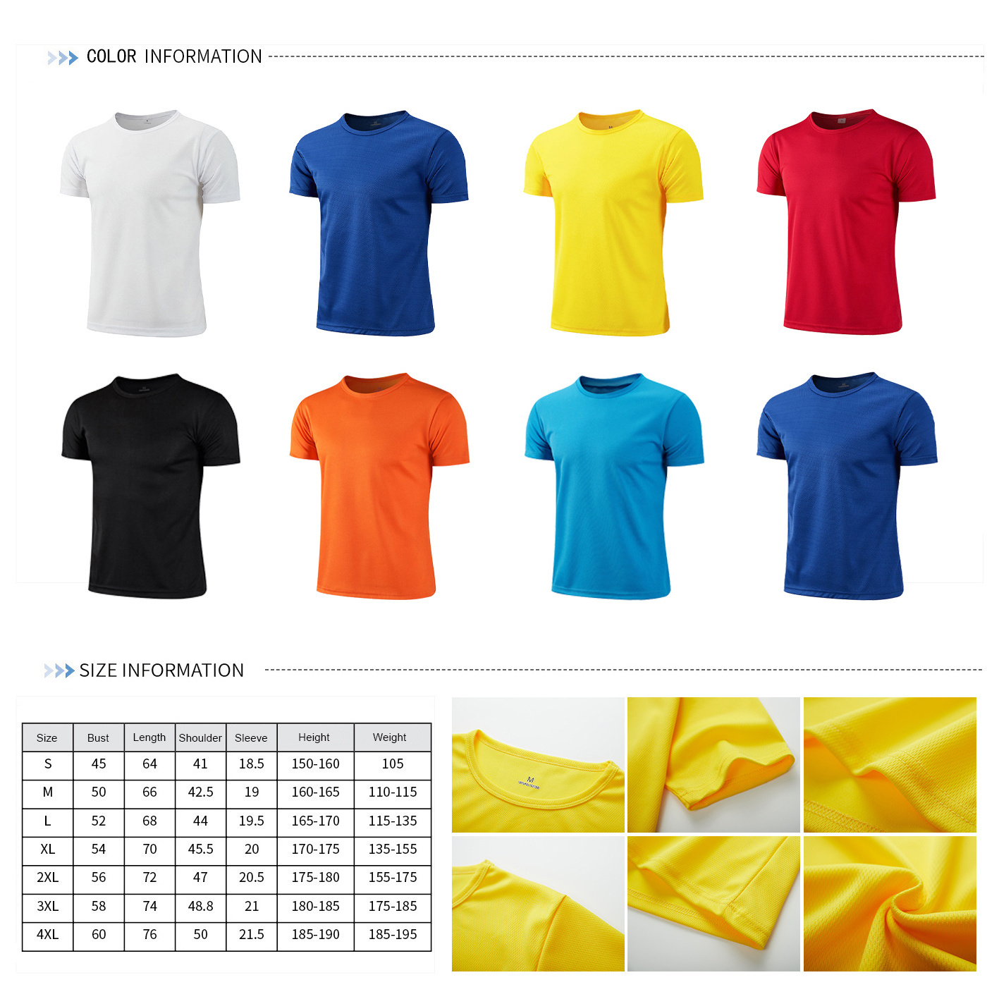 Wholesale Mens Tshirts With Logo Custom Logo Printed T Shirt Blank Dry Fit 100% Polyester T Shirt Plain Men's T-shirts For Men