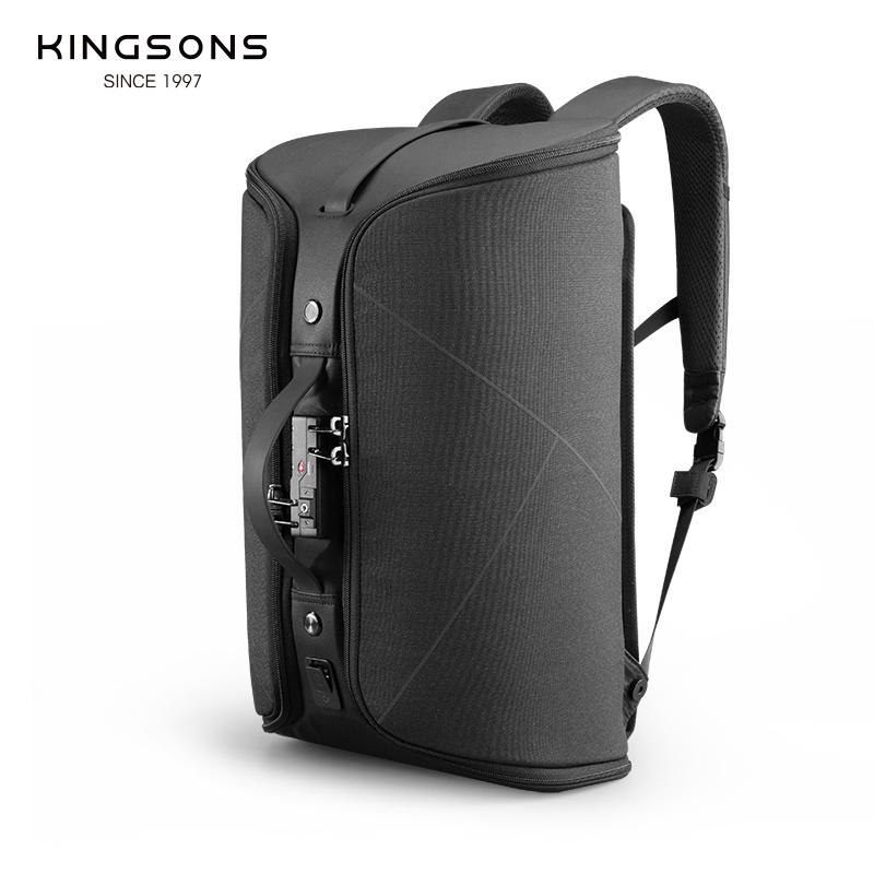 Kingsons BSCI supplier high quality RFID bag cut-proof anti theft smart business 15.6 inches laptop backpack with TSA lock