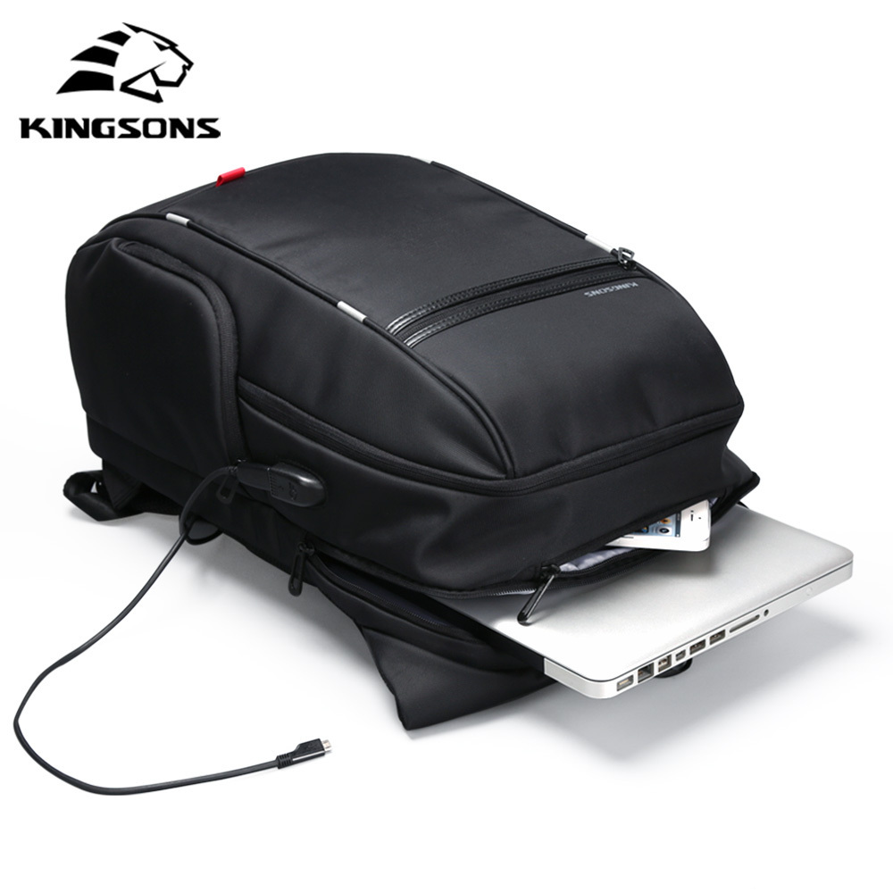 Kingsons top seller outdoor travel bag high quality durable polyester waterproof smart storage 15.6 inches laptop backpacks