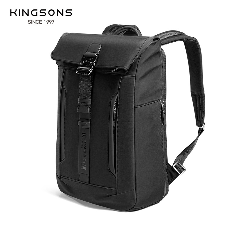 Kingsons brand roll top design laptop backpack with USB port waterproof college bag backpacks anti theft unisex backpack