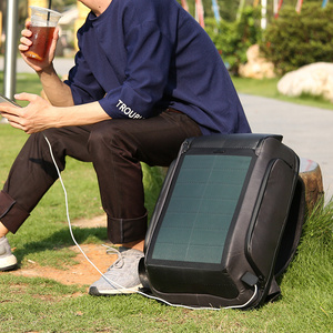 Ready Stock High Quality Solar Backpack Outdoor Solar Charger for laptop Mobile phone Camping Hiking