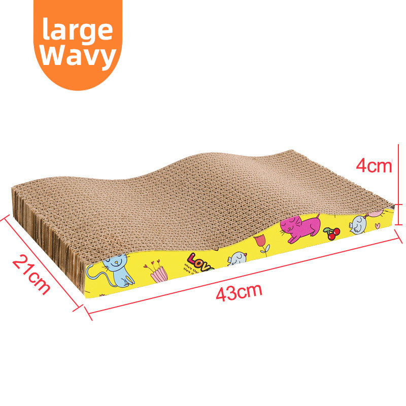 Customized Luxury Pet Cat Scratching Pad Scratch Post Cat Furniture Corrugated Cardboard Scratcher Toy