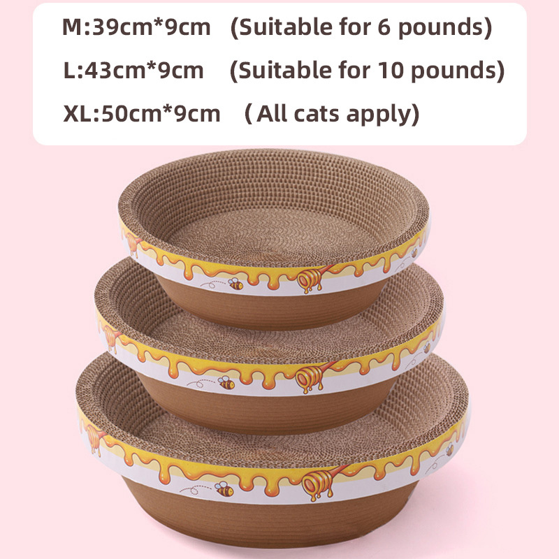 Customized Luxury Pet Cat Scratching Pad Scratch Post Cat Furniture Corrugated Cardboard Scratcher Toy