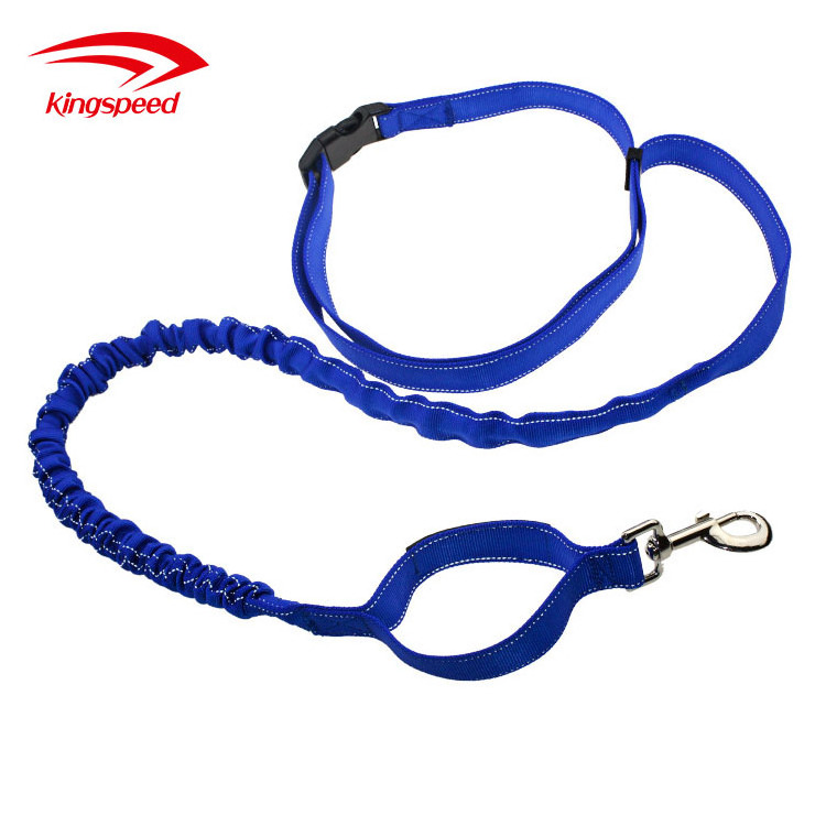 Custom dog leash no handle nylon dog Leash Hands Free dog leash running belt