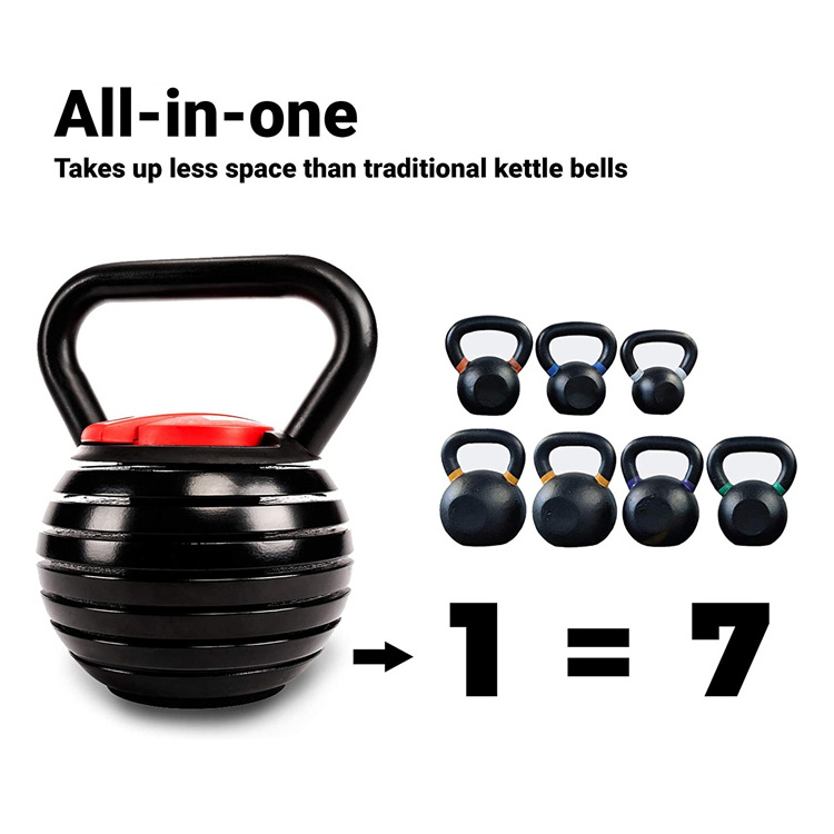 15 Years High Quality Fitness Gym Free Weight Adjustable Kettlebell 18KG / 40LB Dumbbell Set