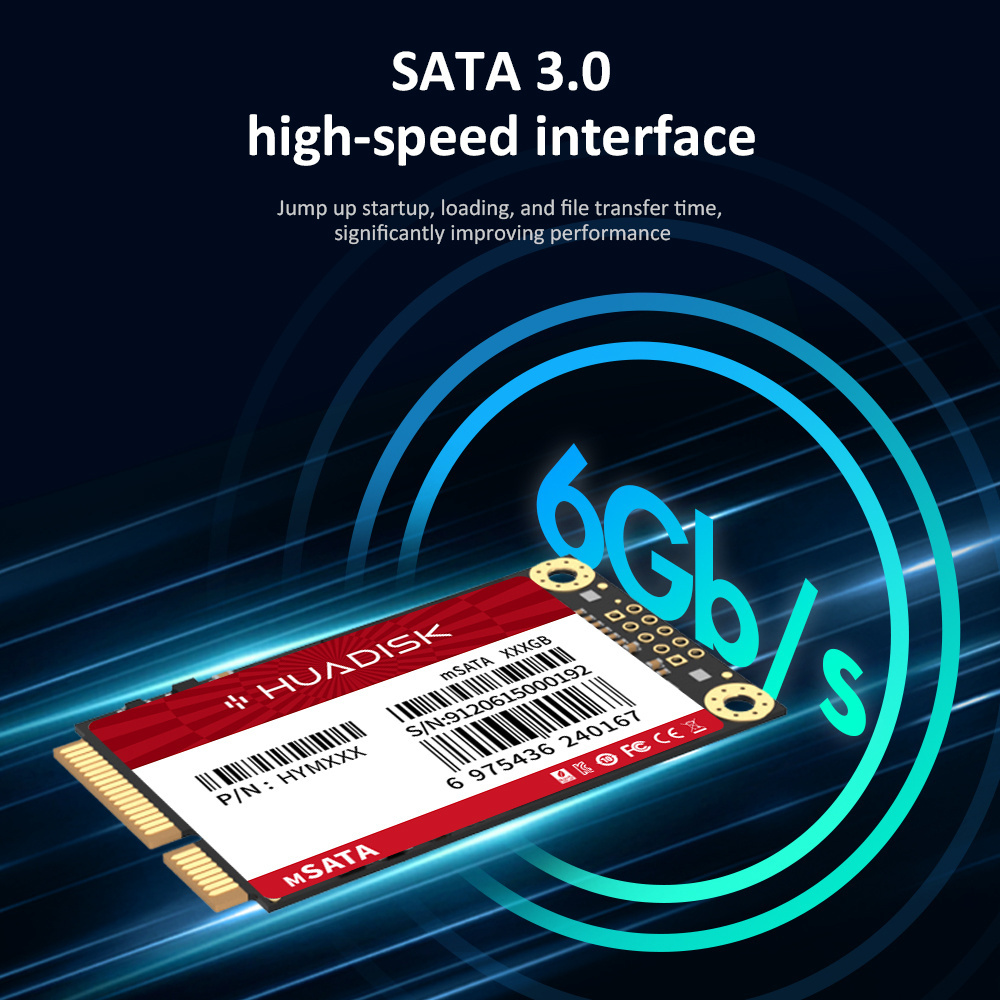 Manufacturer Wholesale 2.5 mSATA SSD 256GB Hard Drive Cheap Price TLC SATA3 Solid State Drive for Laptop