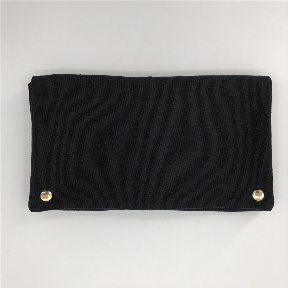 Eco Friendly Recycled Black Canvas Luxury Custom Hair Packing Extensions Bags Wig Bags Storage Hanger