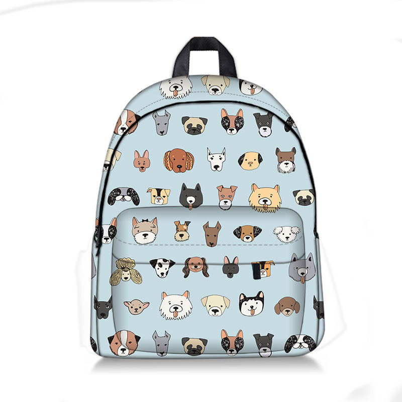 Customized College Teenage Students Animal  Backpack Digital Printing School Bag Cute Cartoon Unicorn Backpack for girls