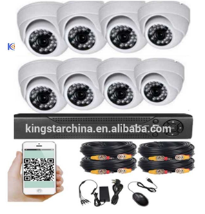 CCTV Camera System 8 channel Full HD TVI AHD 1080P 2Megapixel DVR Kit with 8cameras Outdoor Security Night Vision Full HD Set