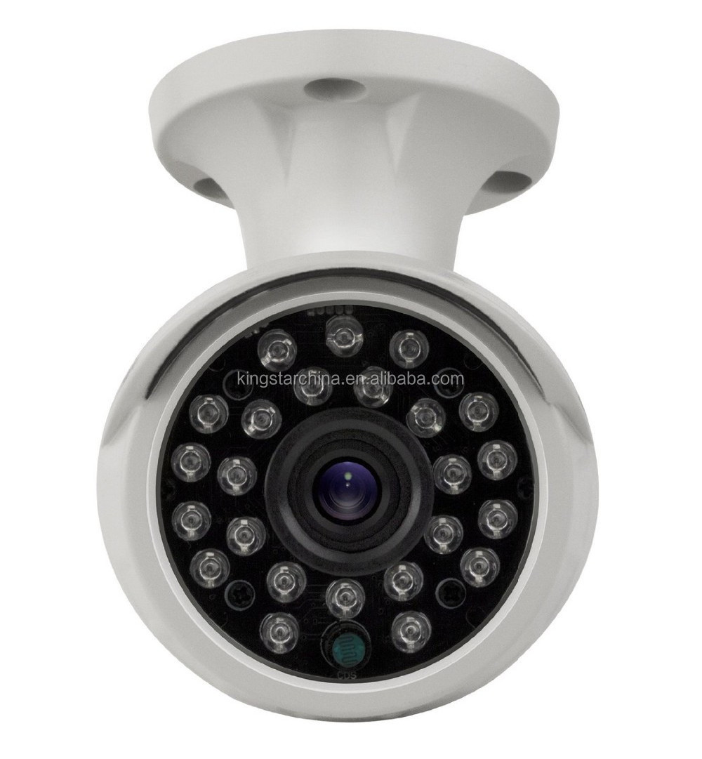 Kendom Factory Price 720P CCTV Alarm System AHD Bullet Camera IP66 Security Surveillance with Alarm Function and Color Video