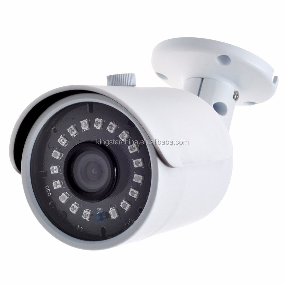 Kendom Factory Price 720P CCTV Alarm System AHD Bullet Camera IP66 Security Surveillance with Alarm Function and Color Video