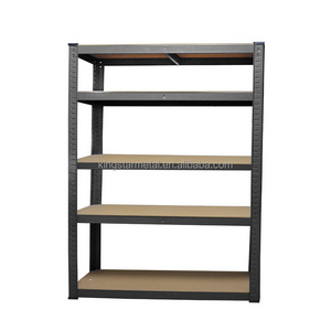 High quality 5 Tiers Heavy Duty Slotted Boltless Rivet Warehouse Shelving