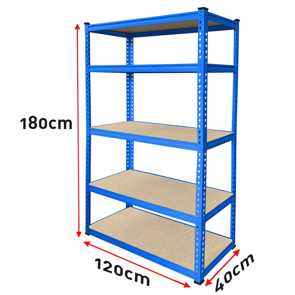 Hot Sale 5 layer stainless steel metal rack Warehouse shelf galvanised steel boltless rivet storage gorilla rack