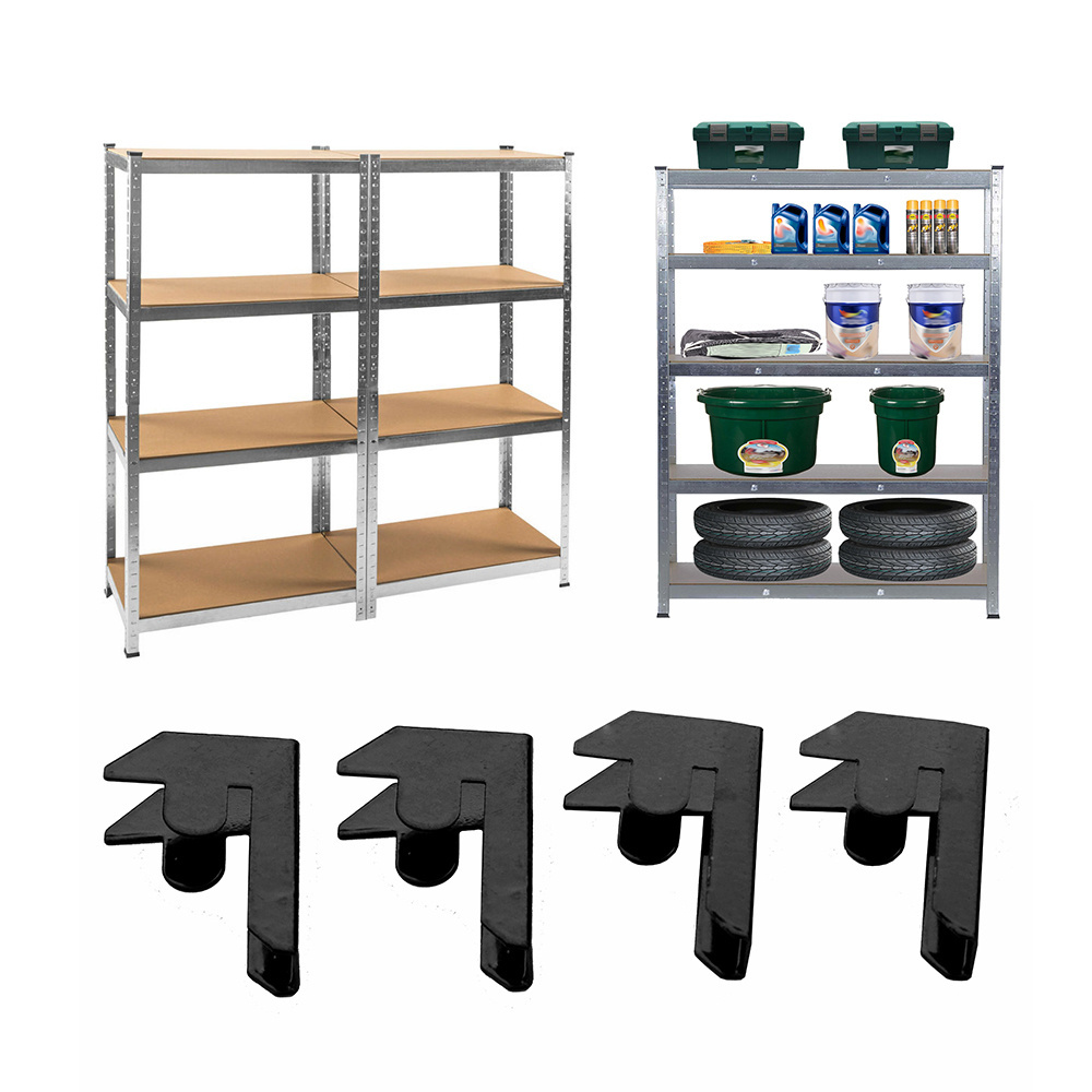 DIY Boltless Warehouse Store Home Garage Metal Shelving 5 Layer Tier Sheet Storage Shelves Rack Plastic 5 Shelf Unit