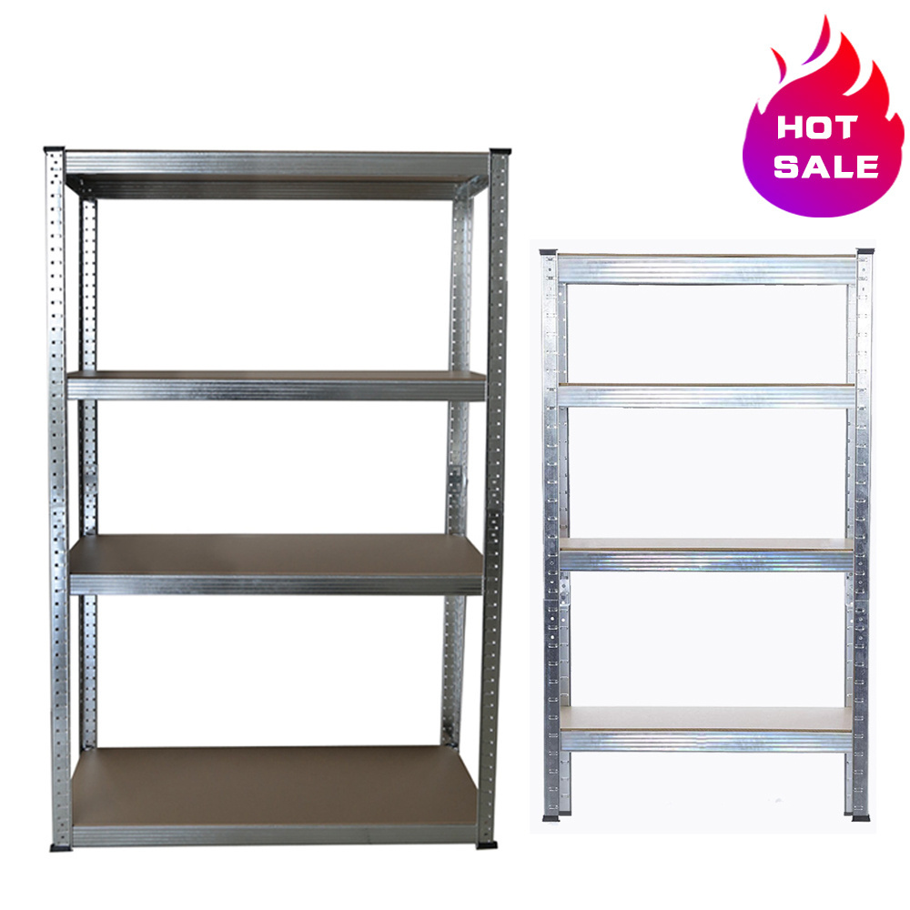 Heavy Duty Support Custom Color Powder Coated 4 Layers Steel Metal Warehouse Storage Shelving Rack