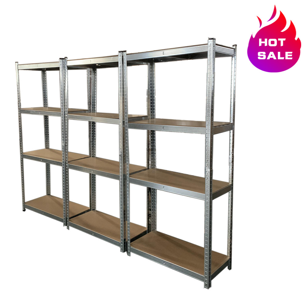 Heavy Duty Support Custom Color Powder Coated 4 Layers Steel Metal Warehouse Storage Shelving Rack