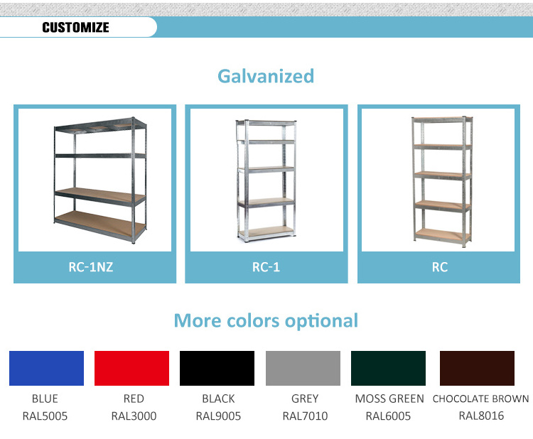 5 Tier Adjustable  Metal Storage Shelving Unit Heavy Duty Boltless Rack Shelving Load 1400KG 180x90x45CM