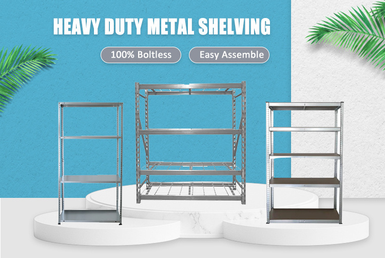 DIY Boltless Warehouse Store Home Garage Metal Shelving 5 Layer Tier Sheet Storage Shelves Rack Plastic 5 Shelf Unit