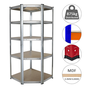 Wholesale Easy To Assemble Powder Coated Galva Galba Boltless Storage Turtle Rack Wood Shelf 175Kg