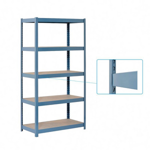 Regal boltless shelving storage estantes de metal 5 Layer Medium Duty Galvanized Steel/Boltless Rivet Shelf