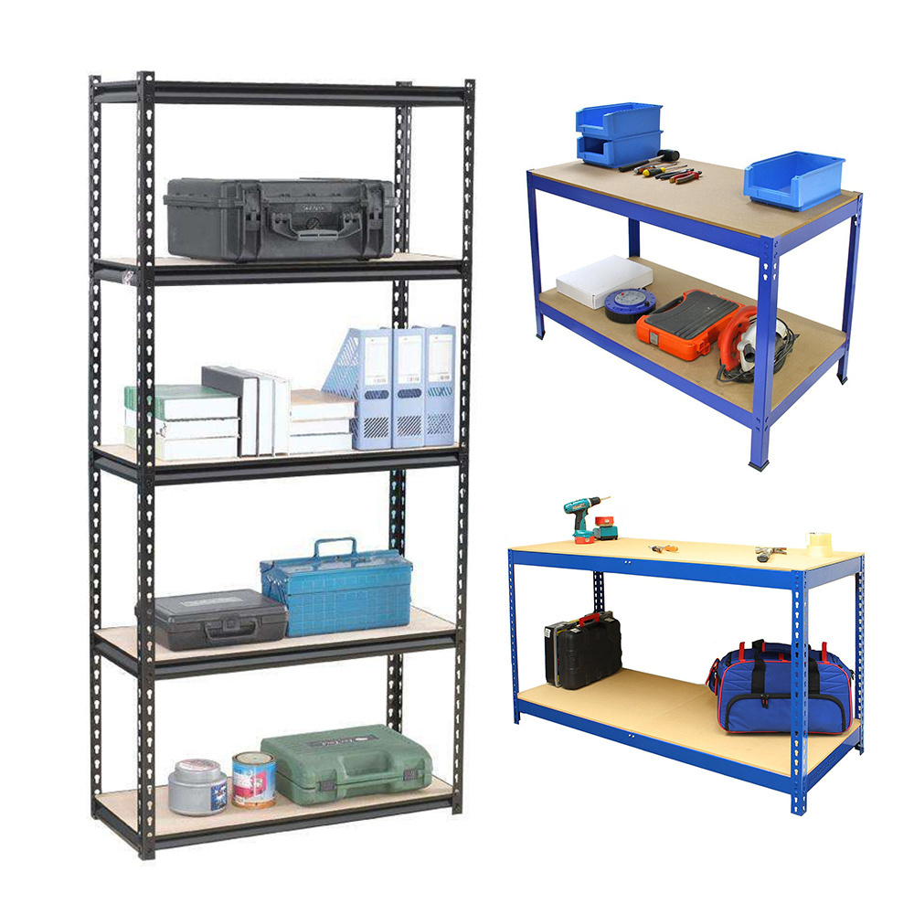 Hot Sale 5 layer stainless steel metal rack Warehouse shelf galvanised steel boltless rivet storage gorilla rack