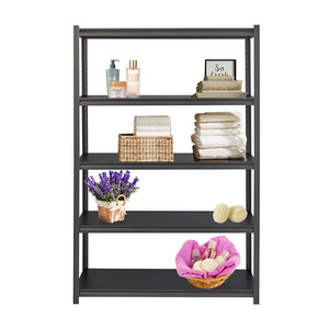 DIY Boltless Warehouse Store Home Garage Metal Shelving 5 Layer Tier Sheet Storage Shelves Rack Plastic 5 Shelf Unit