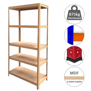 5 Tier Adjustable  Metal Storage Shelving Unit Heavy Duty Boltless Rack Shelving Load 1400KG 180x90x45CM