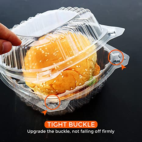 Top Selling PS/PET 3 Compartment Food Container Plastic Iceam Containers Takeaway Containers