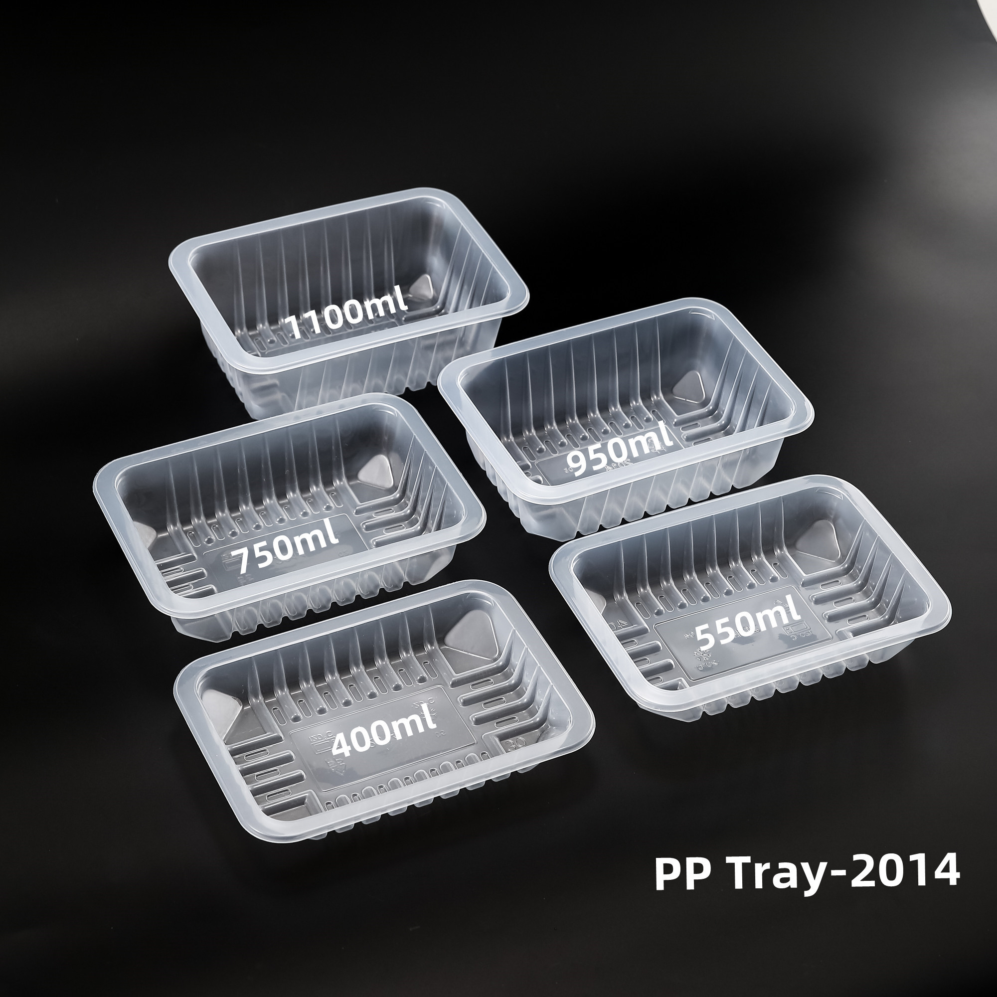 Customized Size Logo Disposable  Plastic Traywholesale Serving Trayspp Food Tray