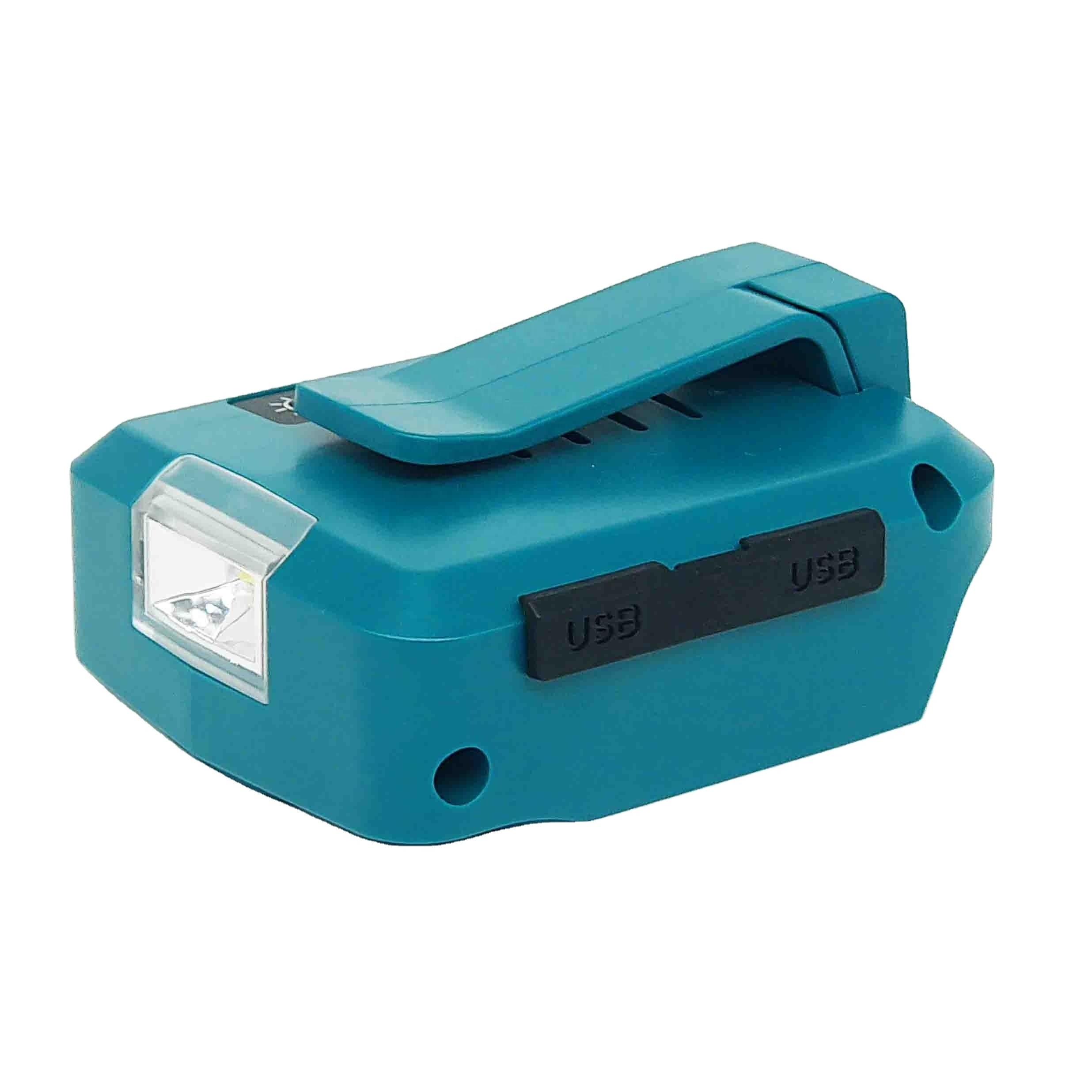 14-20V Dual Usb Led Light Adp05 Charging Lithium-Ion Batteries Converter Adapter For Makita tools Dewalt 14.4v 18v Battery Ports