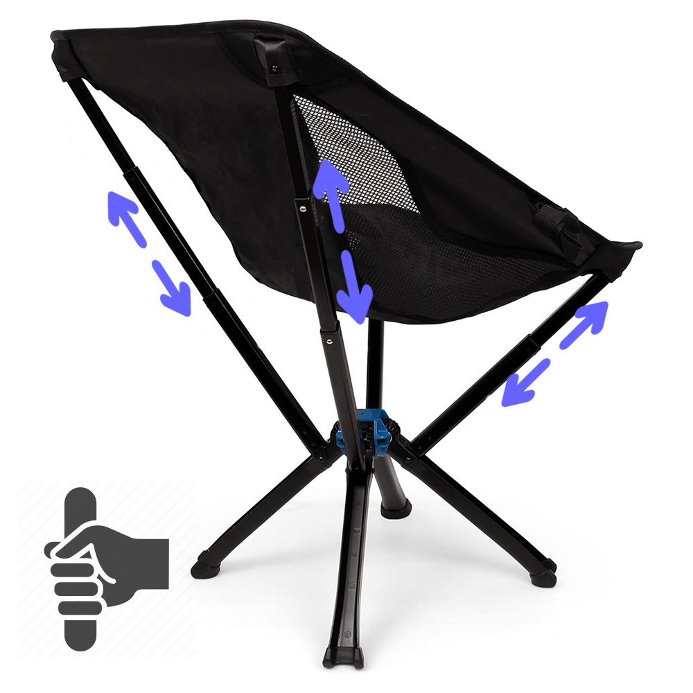 2023 Best selling Wholesale Lightweight Quick Open heavy duty Aluminum Camping Chair Folding Fishing Beach Chair