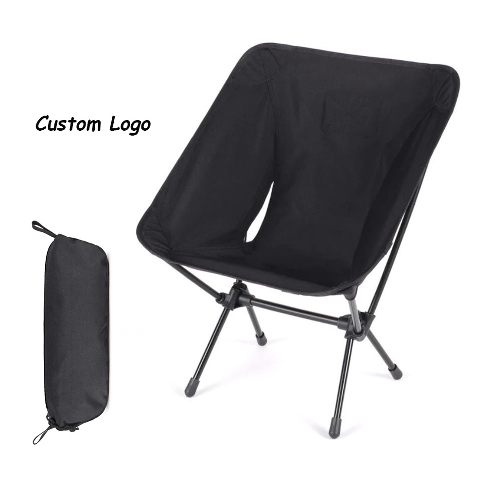 Customized Sample Aluminum 7075 Fram Collapsible Folding Heavy Duty Moon backpacking Camping Chair