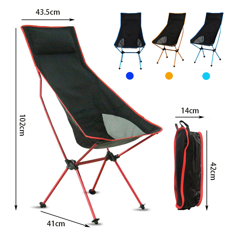 Custom 150kg aluminum High back outdoor foldable backpacking picnic fishing ultralight folding camping relax chair Manufacturers