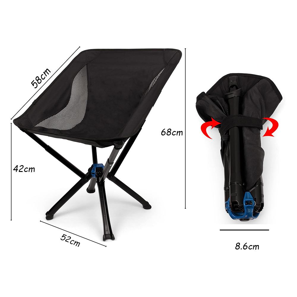 2023 Best selling Wholesale Lightweight Quick Open heavy duty Aluminum Camping Chair Folding Fishing Beach Chair