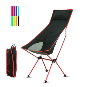 Custom 150kg aluminum High back outdoor foldable backpacking picnic fishing ultralight folding camping relax chair Manufacturers