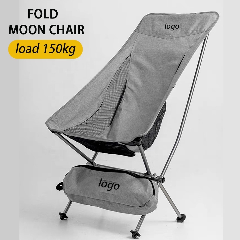 Camping moon chair Manufacturers folding chair camping portable ultralight aluminum beach back lounge chair outdoor leisure