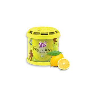 KING'S STELLA Freshy Bear Gel  Lemon Fragrance 80g., OEM air freshener household and car freshener