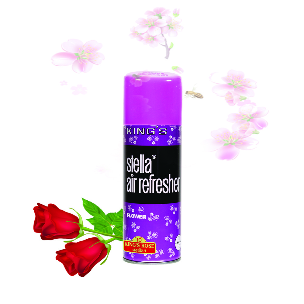 Aroma Lavender Scented Air Freshener of KING'S STELLA CLASSIC Metal Bottle Air Freshen Spray 200ML