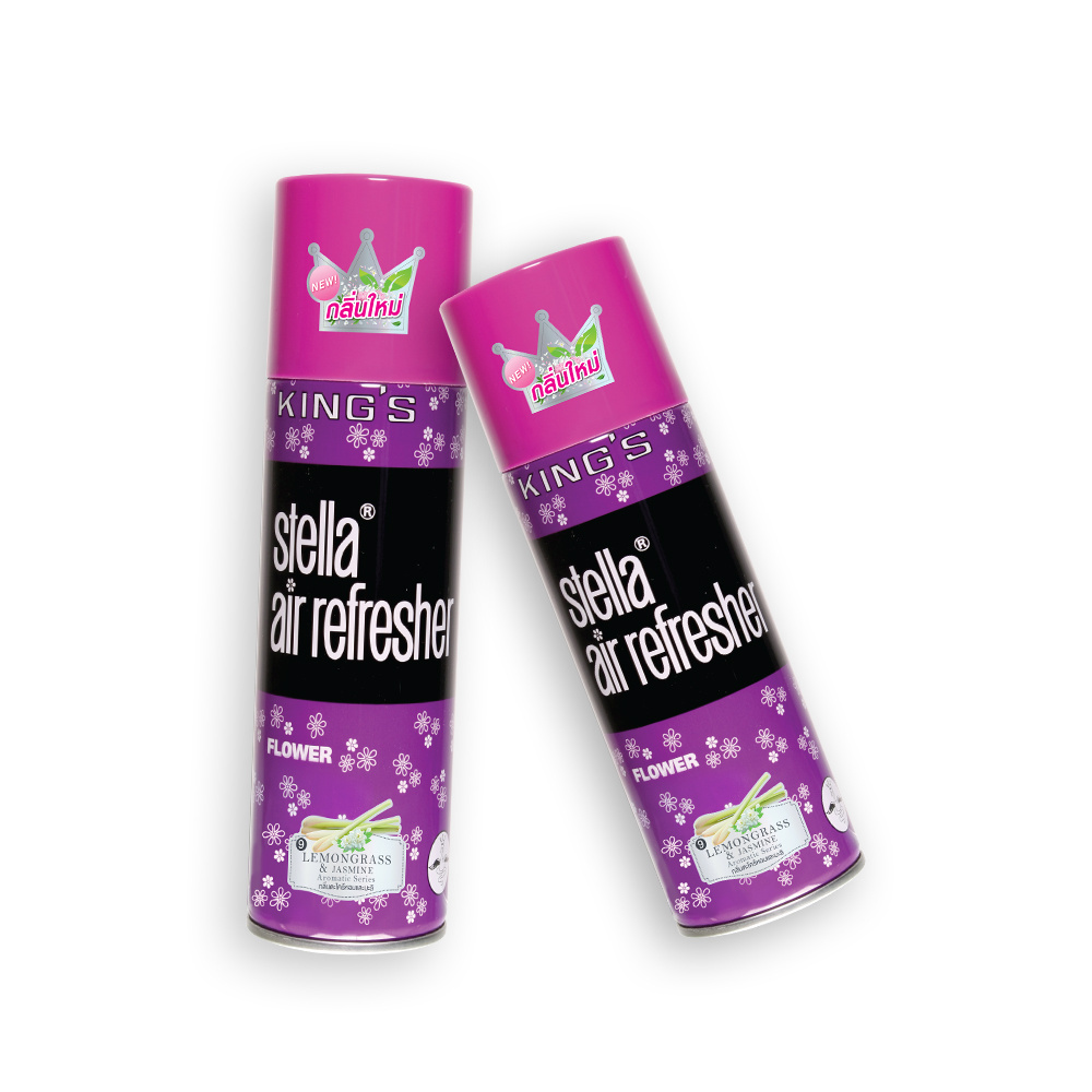 The First Pioneer of Thailand Air Freshener KING'S STELLA CLASSIC Thai Herb Scent Lemongrass&Jasmine Smell 450 ml.