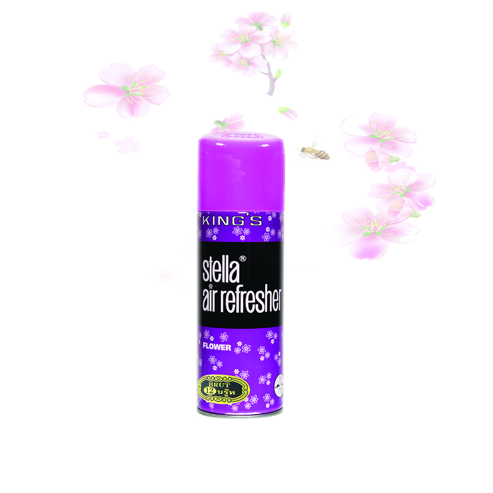 Aroma Lavender Scented Air Freshener of KING'S STELLA CLASSIC Metal Bottle Air Freshen Spray 200ML