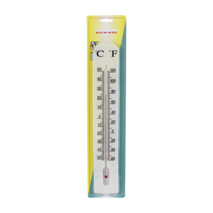 Plastic case wall thermometer indoor glass thermometer