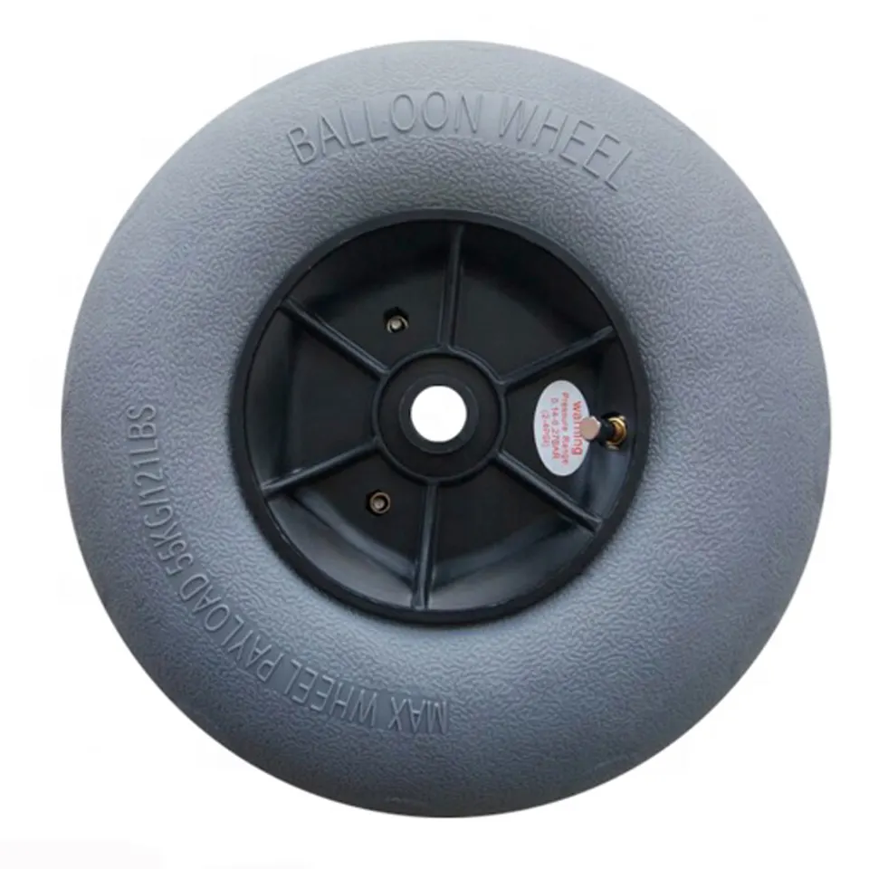 Ballon tire wheel