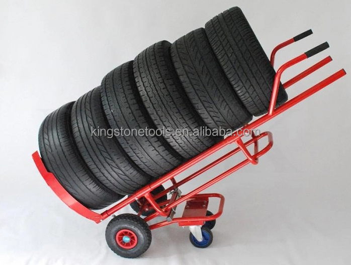 Garage Tire Handling Trolley Tyre Carrier Hand trolley Car Tyre transport convertible rack cart HT2088